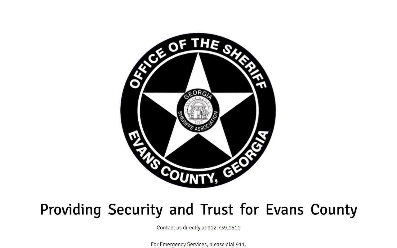 Evans County arrest records and court charges Evans County Sheriff's Office