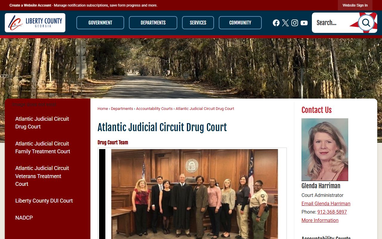 Evans County court dockets Atlantic Judicial Circuit Drug Court program