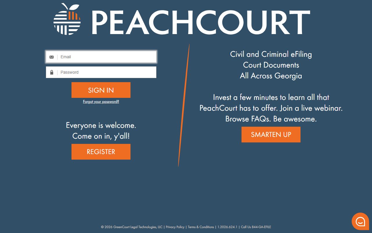 Evans County court records PeachCourt eFiling and document access