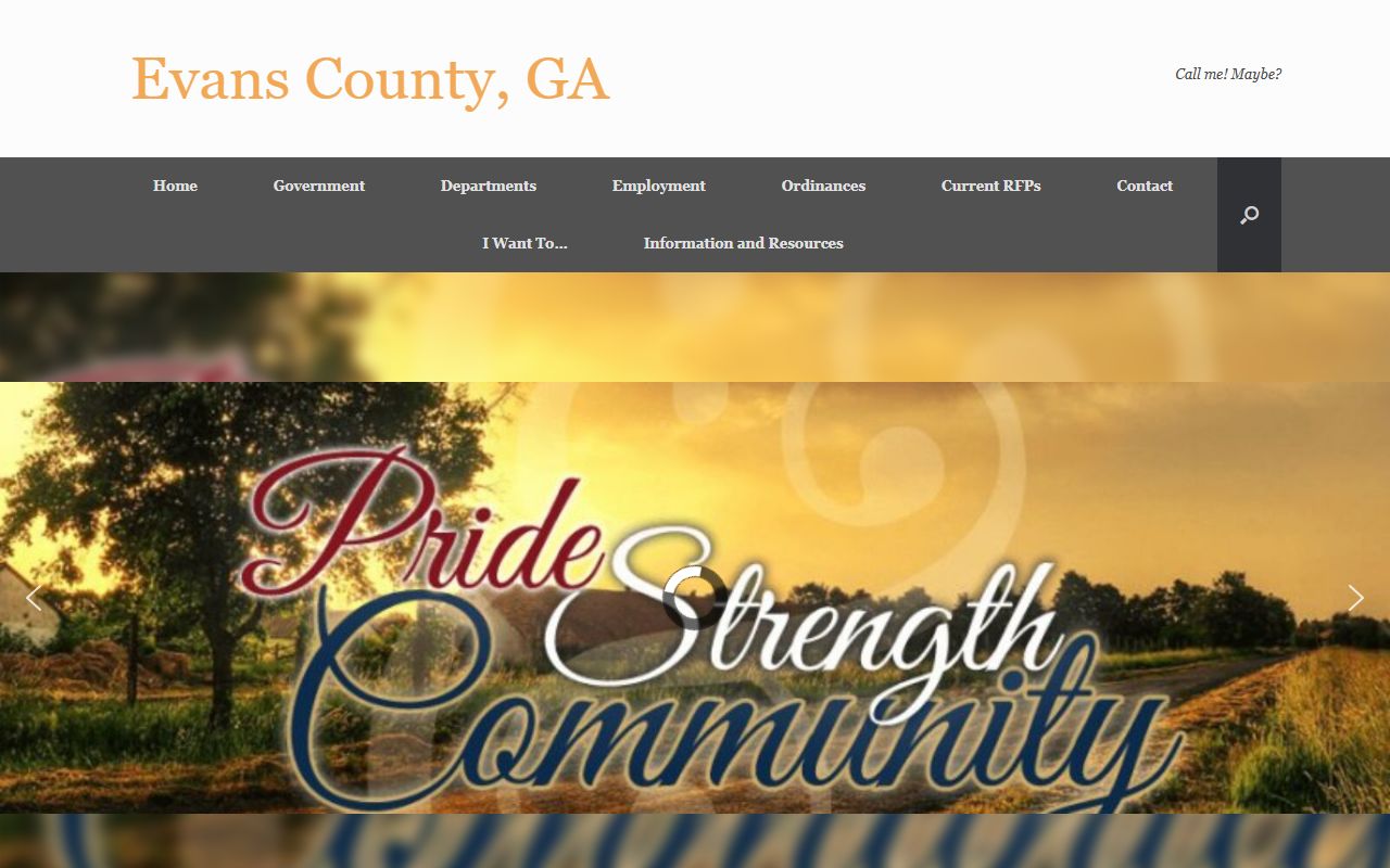 Evans County Court records official county homepage