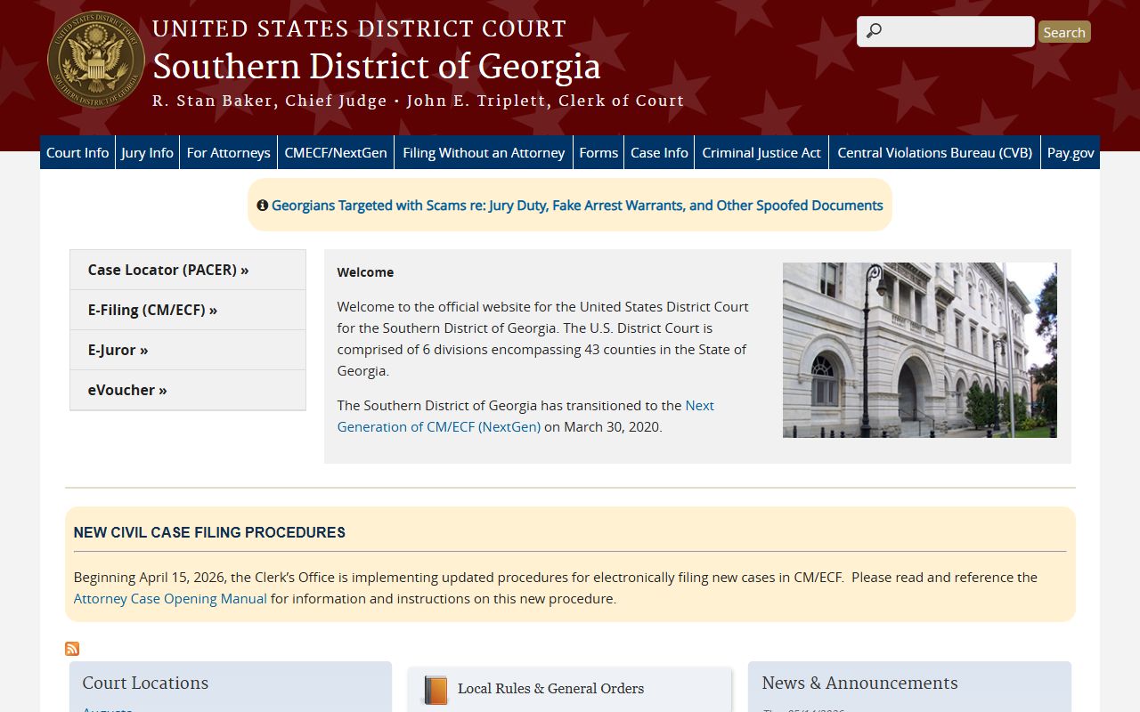 Evans County probate records Southern District of Georgia source